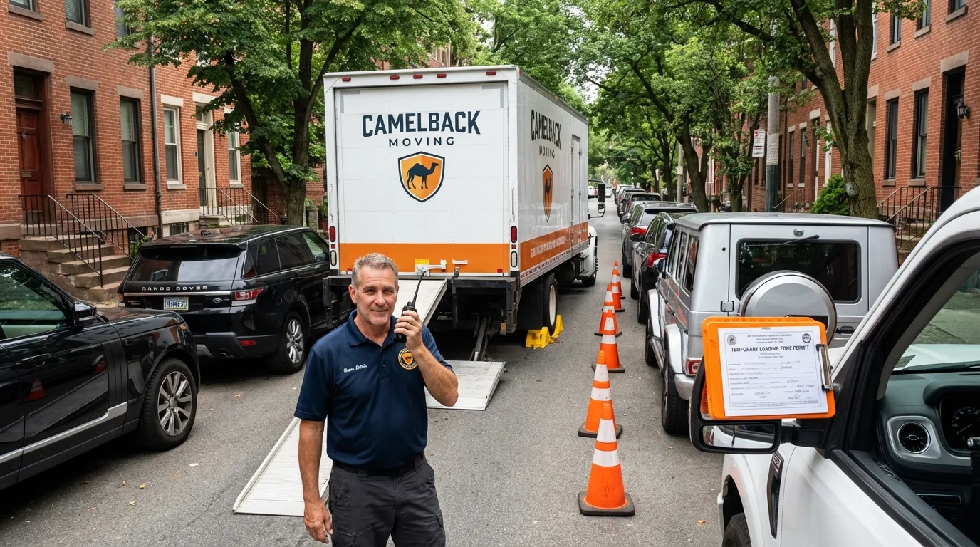 City street loading permit setup in Belleville, NJ
